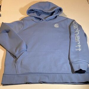 Carhartt Youth XL (16-18) Light Blue Logo Hoodie